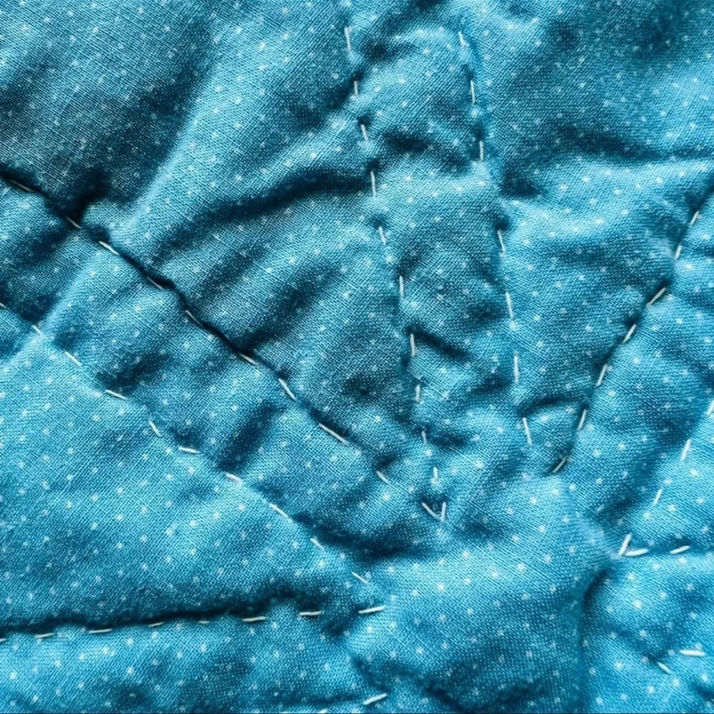 38”x55” Homemade Hand Stitched Cotton Kids Quilt.